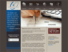 Tablet Screenshot of cvlemmon.com
